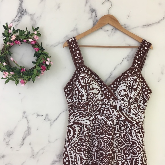 🍂SOLD Boston Proper 100% Silk Paisley Print Dress - Picture 2 of 8